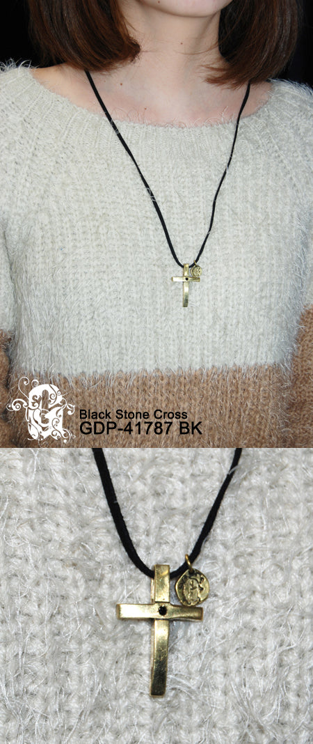Black Stone Cross
