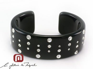 Black Stroke Bangle シルバー バングル