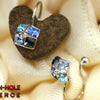 Blue Denise Non-hole Pierce シルバー ピアス