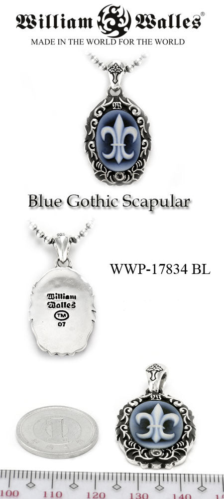 Blue Gothic Scapular