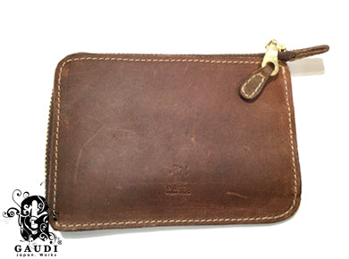 BROWN MARBLE PURSE