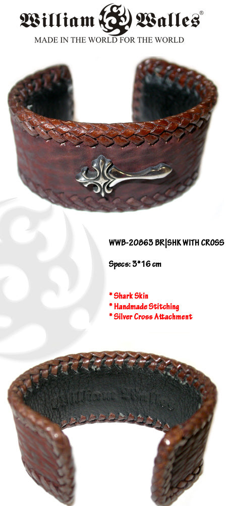 Brown Shark Cross Bangle