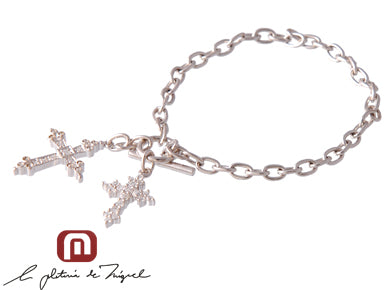 Charlemagne Cross Silver Brac シルバー ブレスレッ