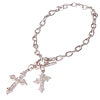 Charlemagne Cross Silver Brac シルバー ブレスレッ