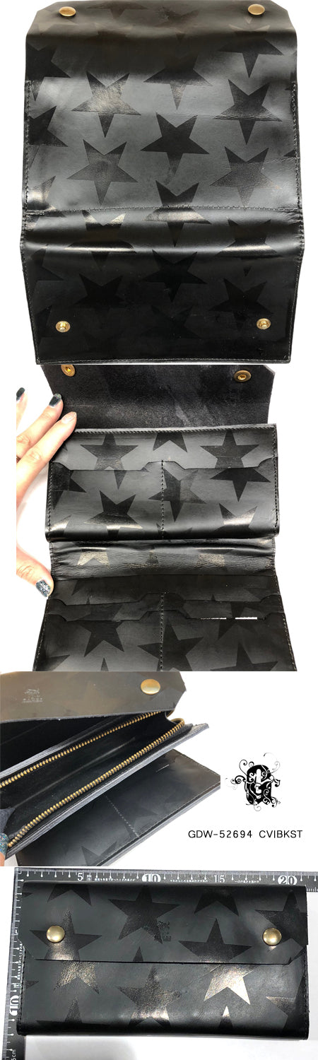CORDOVAN BK LONG WALLET