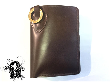 COWSKIN BROWN LONG WALLET
