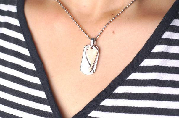 Couple Hearts Pendant シルバー ペンダント