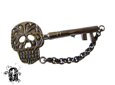 Cranium Skull Black ラペルピン
