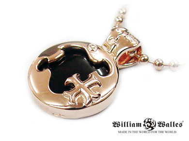 Cross and Onyx Pendant シルバー ペンダント