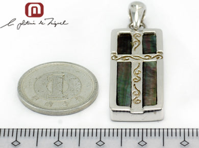 Cross in Window (green) シルバー ペンダント