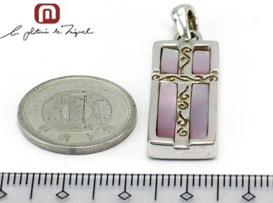Cross in Window (pink) シルバー ペンダント