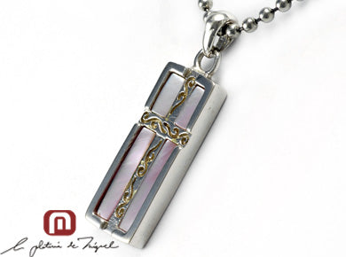 Cross in Window (pink) シルバー ペンダント