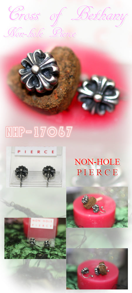 Cross of Bethany Non-hole Pierce シルバー ピアス