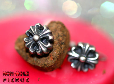 Cross of Bethany Non-hole Pierce シルバー ピアス