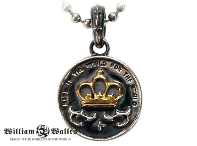 Crown over Cross Pendant シルバー ペンダント