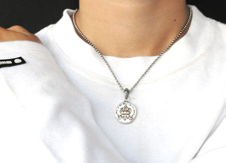 Crown over Cross Pendant シルバー ペンダント