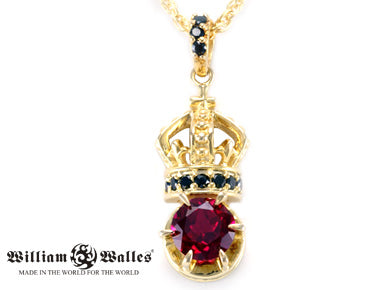 Crystal Crown Pendant シルバー ペンダント