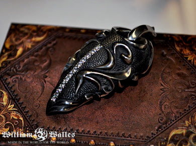 Cyberbot Heart Stone Inlays Pendant シルバー ペン