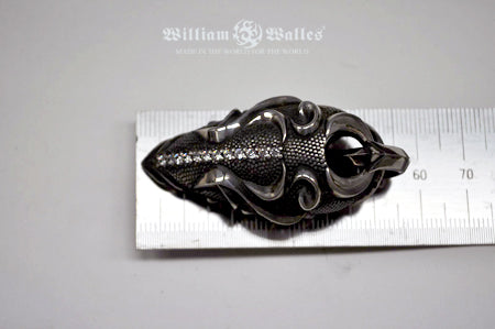 Cyberbot Heart Stone Inlays Pendant シルバー ペン
