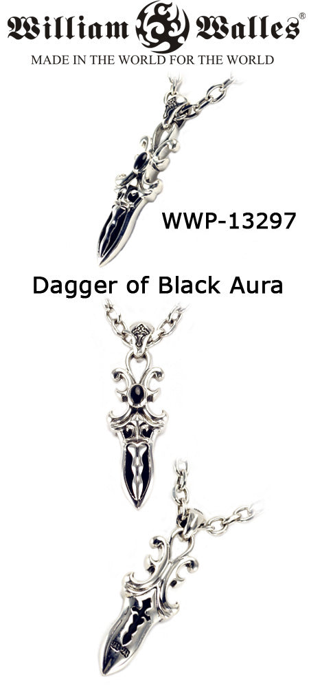 Dagger of Black Aura シルバー ペンダント