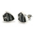 Dark Stone Earring シルバー ピアス