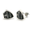 Dark Stone Earring シルバー ピアス