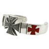 Double Red Cross Bangle シルバー バングル