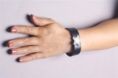 Double Star Bracelet レザーブレスレット