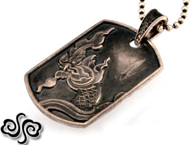 Dragon Breathing Fire Pendant シルバー ペンダント