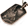 Dragon Breathing Fire Pendant シルバー ペンダント