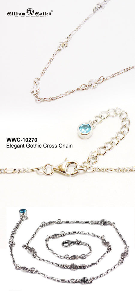 Elegant Gothic Cross Chain ネックレス チェーン