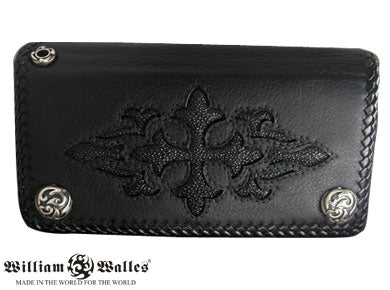 Enchantress Black Cross Wallet レザー 財布 / ウォ&
