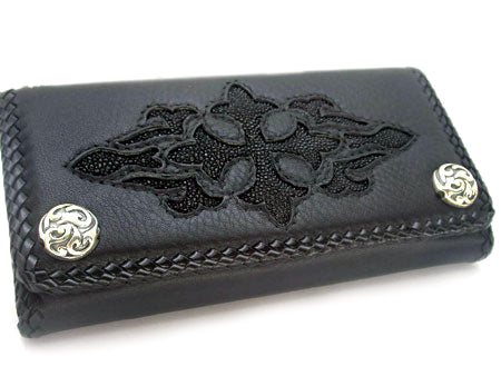 Enchantress Black Cross Wallet レザー 財布 / ウォ&