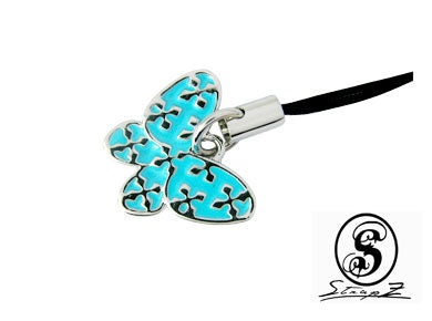 Exotic Aqua Butterfly Strap