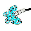 Exotic Aqua Butterfly Strap