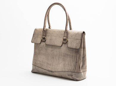Flap Tote Bag Brown