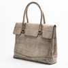 Flap Tote Bag Brown