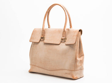Flap Tote Bag Natural