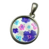 Floral Resin Pendant シルバー ペンダント
