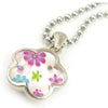 Floral Resin Pendant シルバー ペンダント
