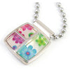 Floral Resin Pendant シルバー ペンダント