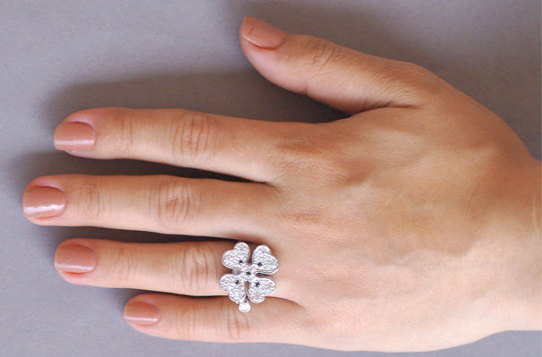 Flower of Sicily Silver Ring レディー 指輪 / リン&