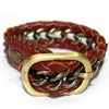 Gaudi Brass Leather Bracelet