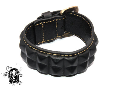 Brunhild Black Bracelet レザーブレスレット