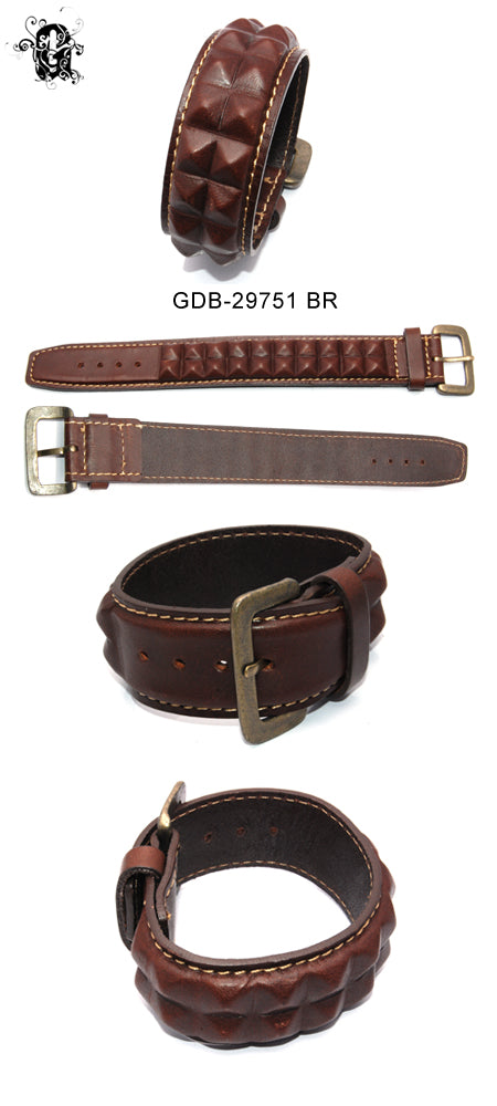 Brunhild Brown Bracelet レザーブレスレット