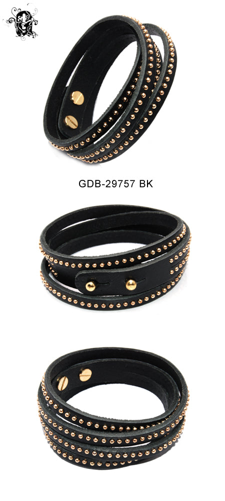 Godiva Black Bracelet レザーブレスレット