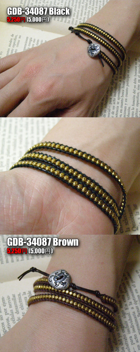 Gaudi Triple Strap Wrap Brace ラップブレスレットle
