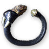 Iguana Head Leather Bracelet