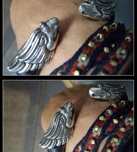 Eagle Head Leather Bracelet