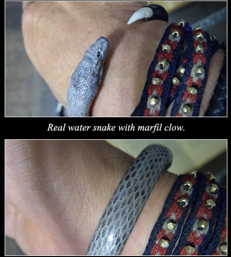 Water Snake Leather Bracelet